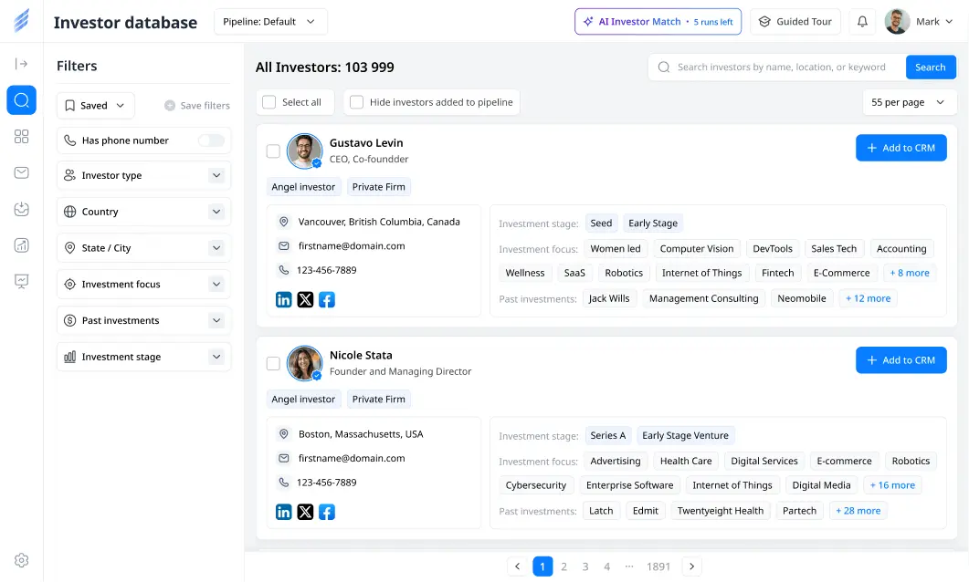 Investor Database - Image